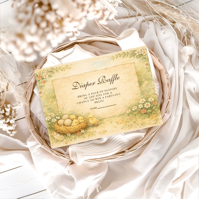 Country Garden Chicks Diapper Raffle Tilläggskort (Skapare uppladdad)