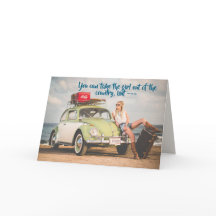 COUNTRY GIRL BIRTHDAY CARD