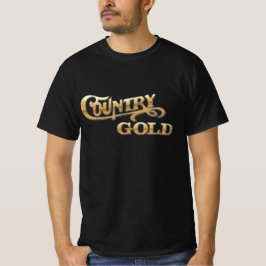 Country Gold Beau Dandy Westernstil T Shirt