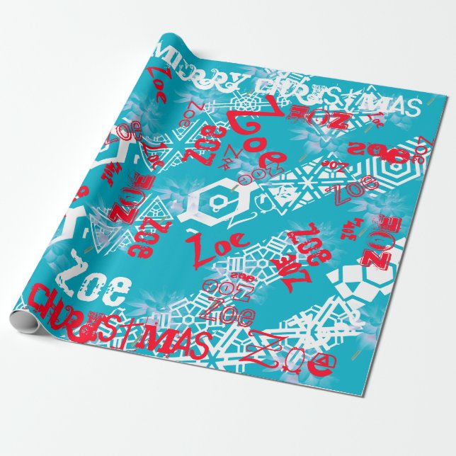 Country Jul Vinter Present Omslag Namnbyte Presentpapper (Utrullad)