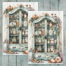 COUNTRY KITCHEN PANTRY DECOUPAGE
