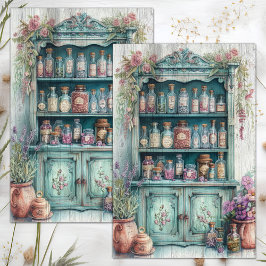 COUNTRY KITCHEN PANTRY DECOUPAGE