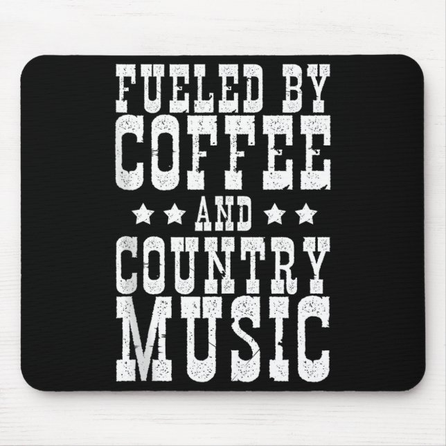 Country Music &amp; Coffee - Funny Quote Western M Musmatta (Framsidan)