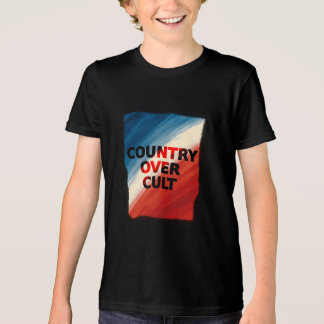 Country Over Cult – Patriotic Paint Streaks T Shirt