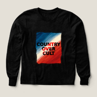 Country Over Cult – Patriotic Paint Streaks T Shirt