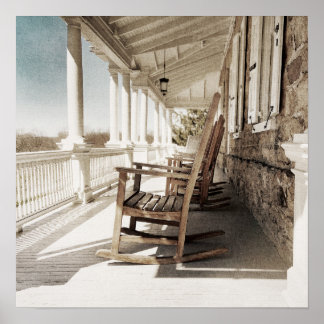 Country Porch Print Poster