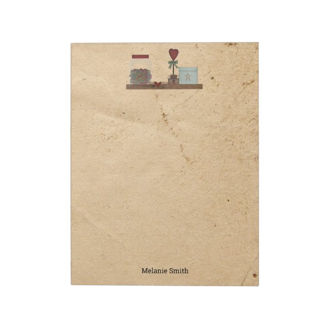 Country Primitives Stor Notepad Anteckningsblock (Roterad)