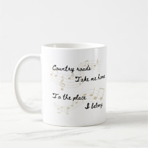 Country Roads AMPU-mugg Kaffemugg
