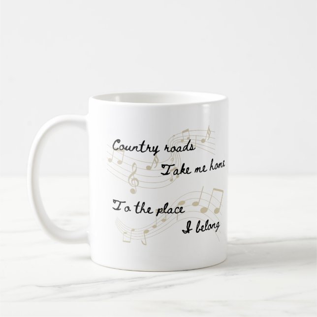 Country Roads AMPU-mugg Kaffemugg (Vänster)