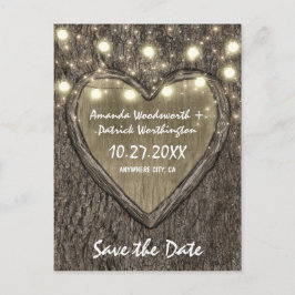 Country Rustic Trädspara Oak Trä Spara Datum Kort