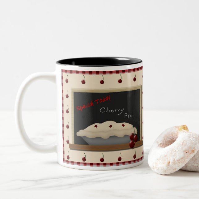Country Style Cherry Pie Mugg (Med munk)