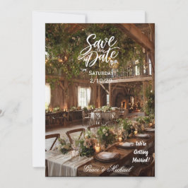 COUNTRY STYLE SAVE THE DATE CARD