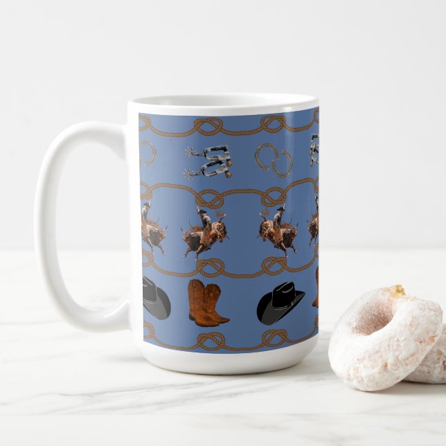 Country Western Cowboy  Kaffemugg (Med munk)