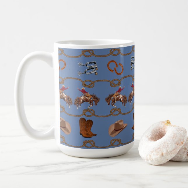 Country Western Cowboy  Kaffemugg (Med munk)
