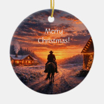 Country Western Cowboy Ridning Ladan Jul