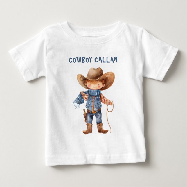 Country Western Födelsedags T-shirt (Framsida)