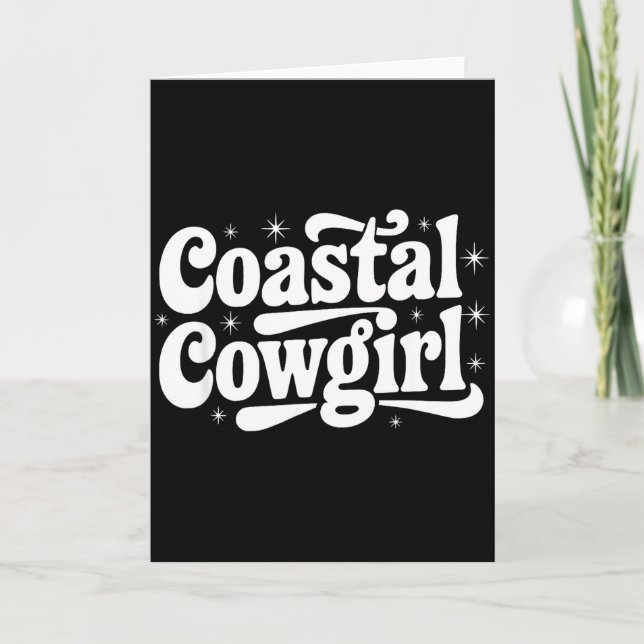 Country Western Quote Saying Gift Summer Coastal C Kort (Framsida)