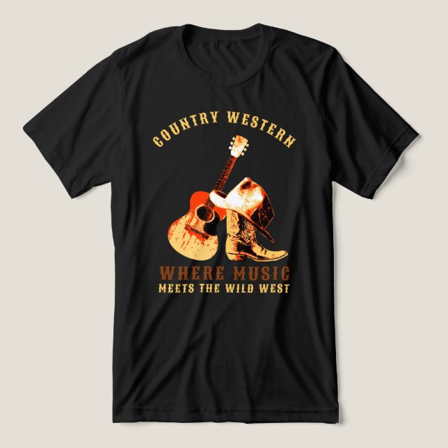 Country Western T Shirt (Design Framsida)
