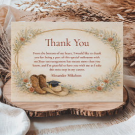 Country Wildflower Graduation Party Tack Kort