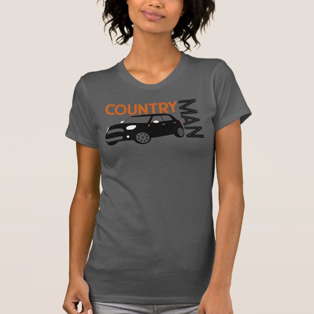 Countrymankvinna skjortor t shirt (Framsida)