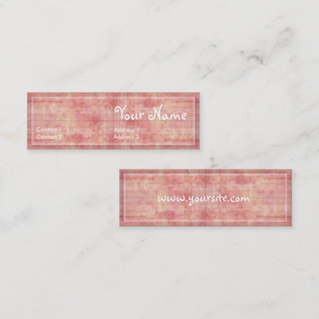 CountryPink profilerar kortet Mini Visitkort (Fram/baksida)