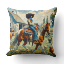 Countryside Cowgirl Chic Pillow - A Touch of Weste