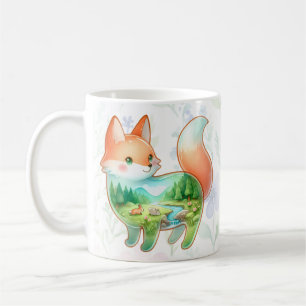 Countryside Fox / Raccoon Dreamscape Kaffemugg