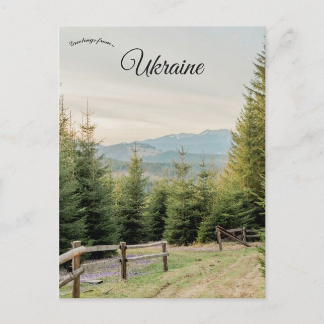 Countryside in Ukraine Vykort (Framsida)