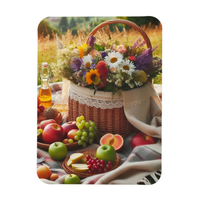 Countryside Picnic Charm Magnet (Vertikal)