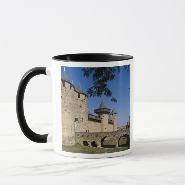 Counts Castle, Carcassonne, Aude, Languedoc Mugg (Vänster)