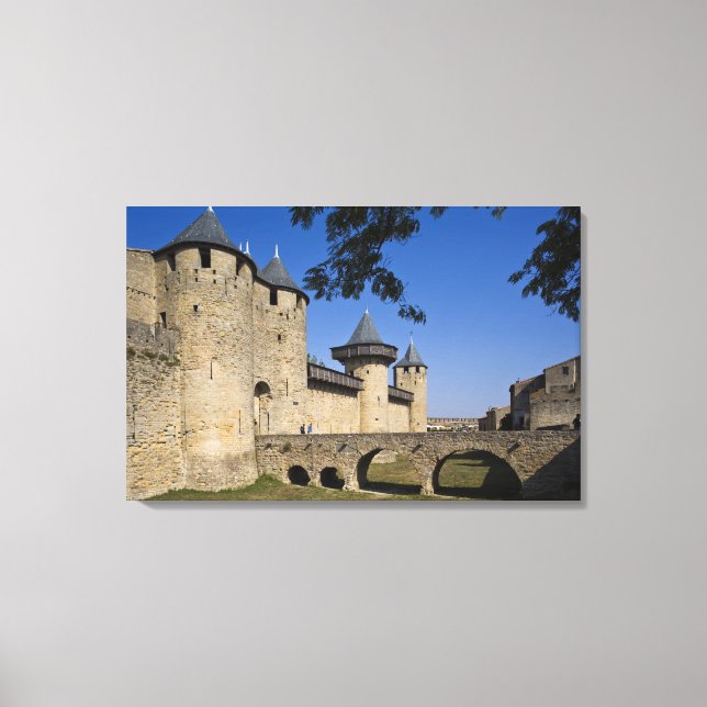 Counts slott, Carcassonne, Aude, Languedoc, Canvastryck (Framsida)
