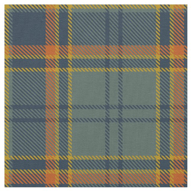 County Antrim Irish Tartan Fabric Tyg (Närbild)