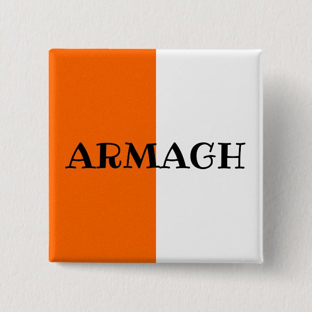 County Armagh Flagga Badge Knapp (Framsida)