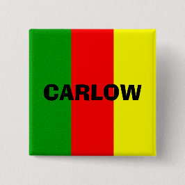 County Carlow Flagga Badge Knapp