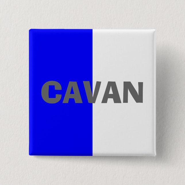 County Cavan Flagga Badge Knapp (Framsida)