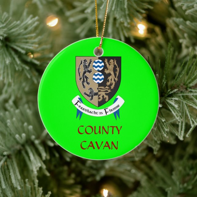 County Cavan Ireland Anpassningsbar jul Ornament (Träd)