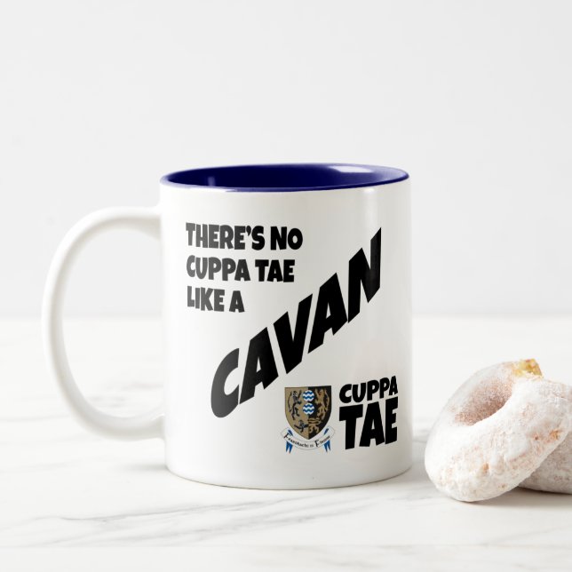 County Cavan Ireland Two-Tone Coffee Mugg (Med munk)