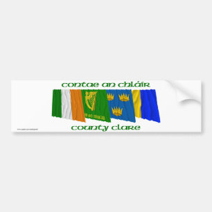 County Clare-flaggor Bildekal