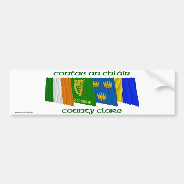 County Clare-flaggor Bildekal (Framsidan)