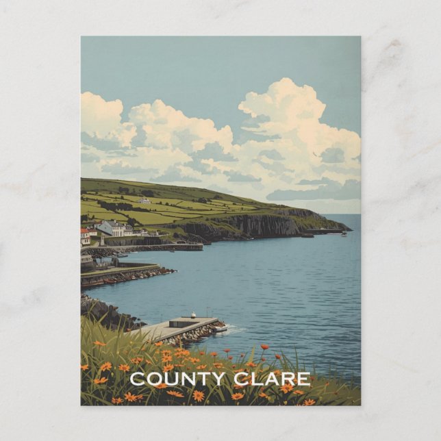County Clare Ireland Vykort (Framsida)