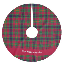 County Clare Tartan Anpassade Julgransmatta Borstad Polyester