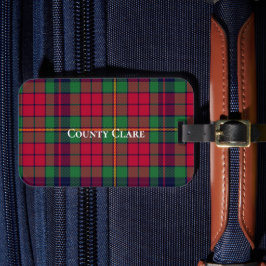 County Clare Tartan Bagagebricka