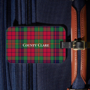 County Clare Tartan Bagagebricka