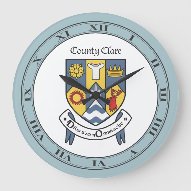 County Clare Wall Clock Stor Klocka (Framsida)