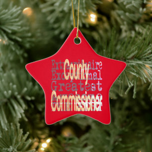 County Commissioner Extraordinaire Julgransprydnad Keramik