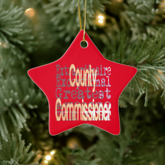 County Commissioner Extraordinaire Julgransprydnad Keramik