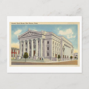 County Court House in New Haven, Connecticut Vykort