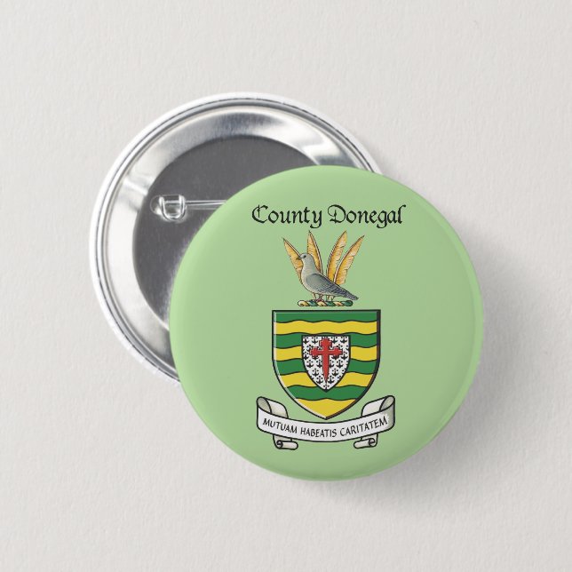 County Donegal Button Knapp (Framsida & baksida)