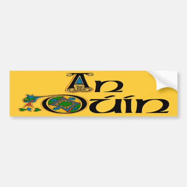 County Down (Gaelic) Bumper Sticker Bildekal (Framsidan)