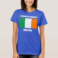County Dublin, Irland med Irish flagga
